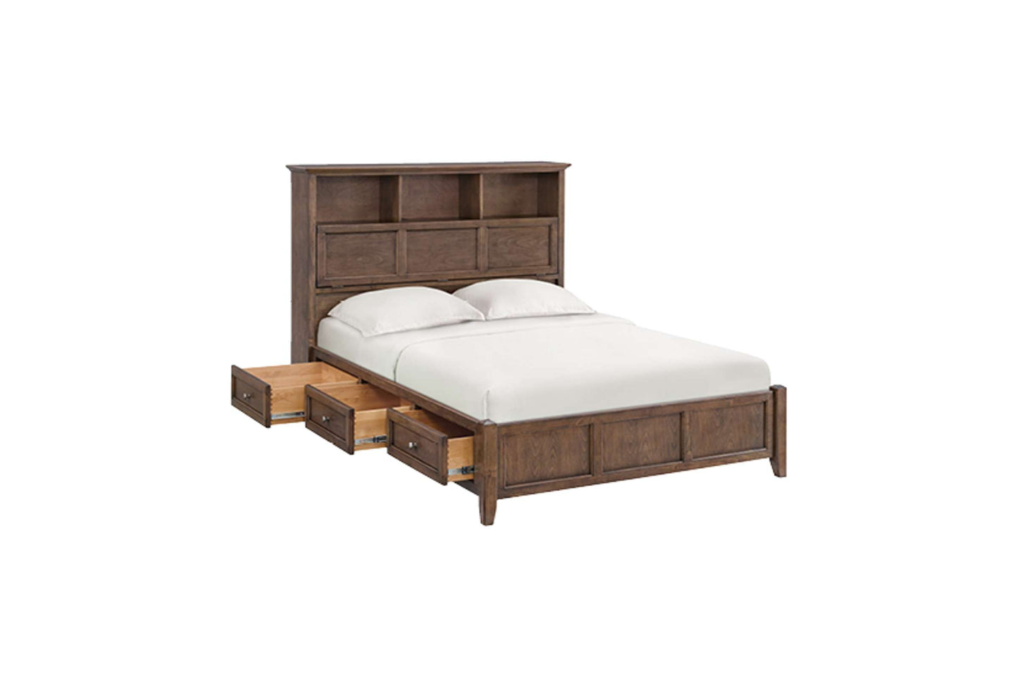 McKenzie Classic Bookcase Storage Bed - Whittier Wood
