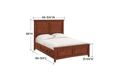 McKenzie Premier Storage Bed - Whittier Wood