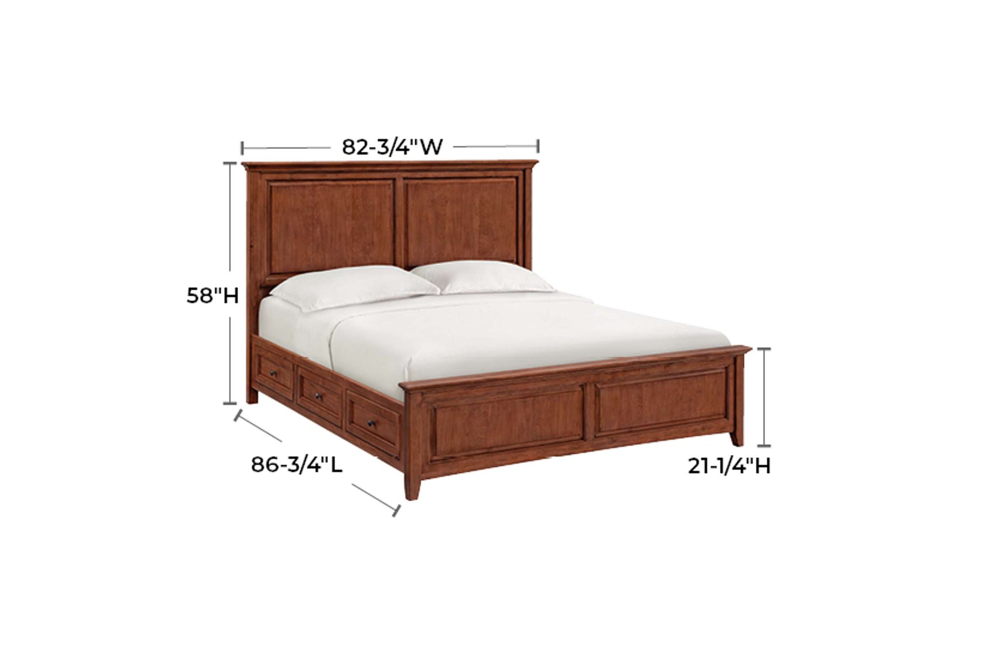 McKenzie Premier Storage Bed - Whittier Wood