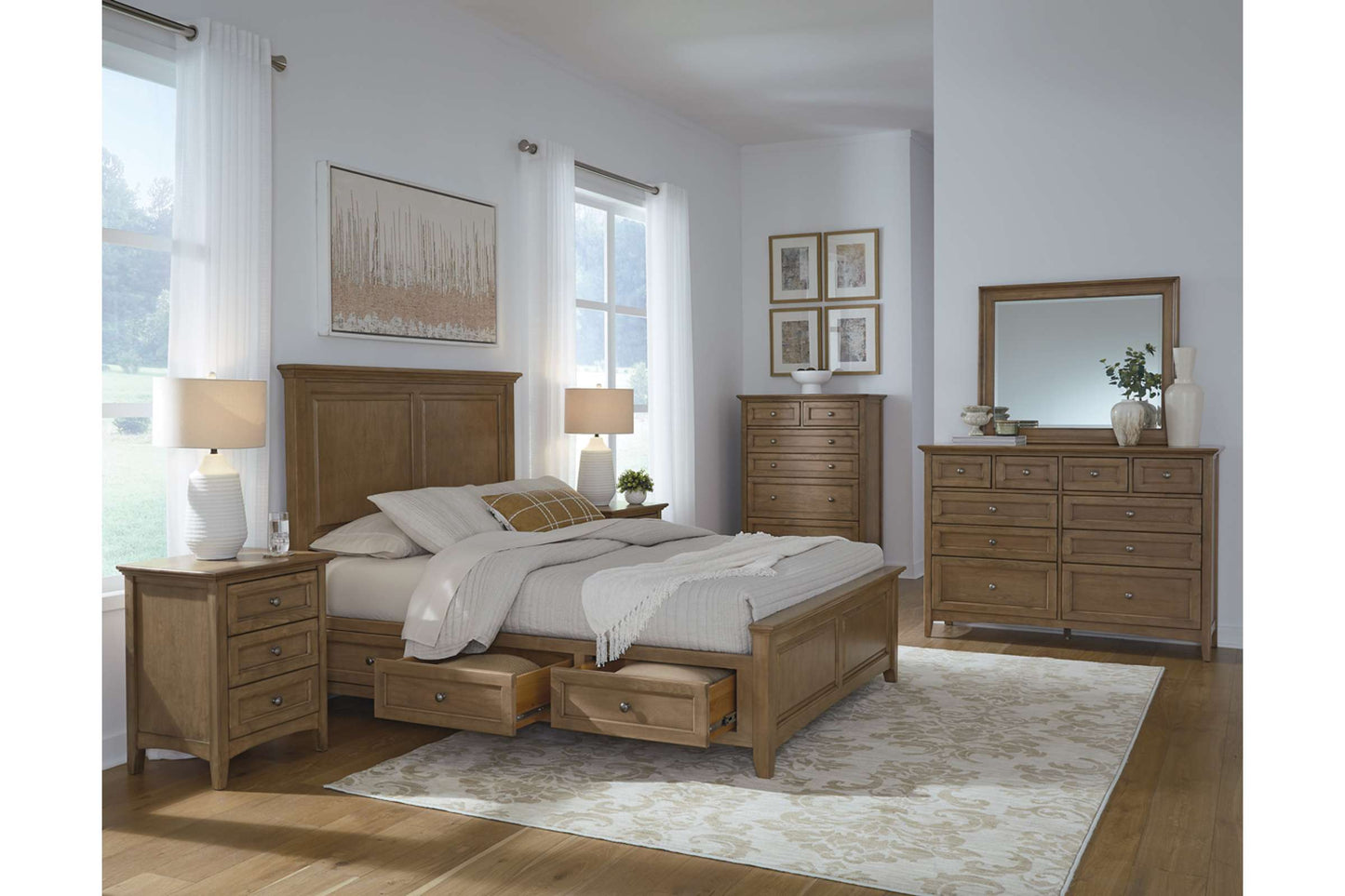 McKenzie Premier Storage Bed - Whittier Wood