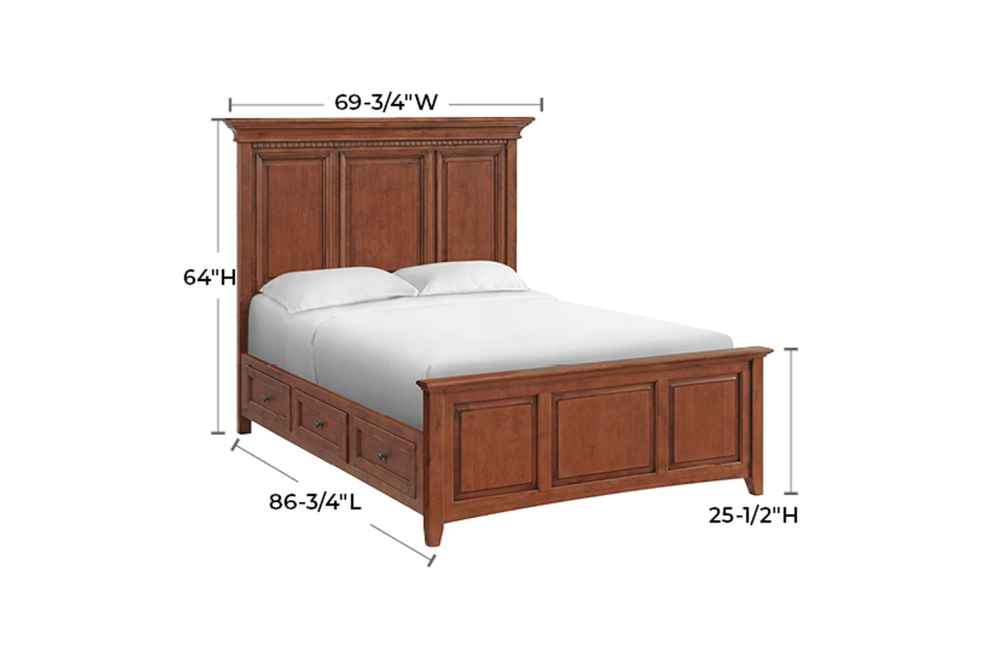 McKenzie Grand Storage Bed - Whittier Wood