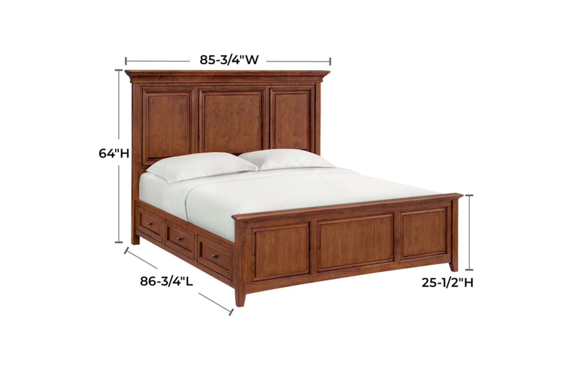 McKenzie Grand Storage Bed - Whittier Wood