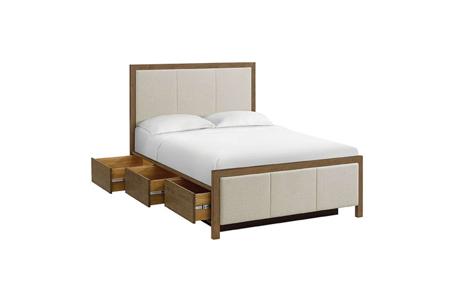 Bailey Upholstered Panel Storage Bed - Whittier Wood