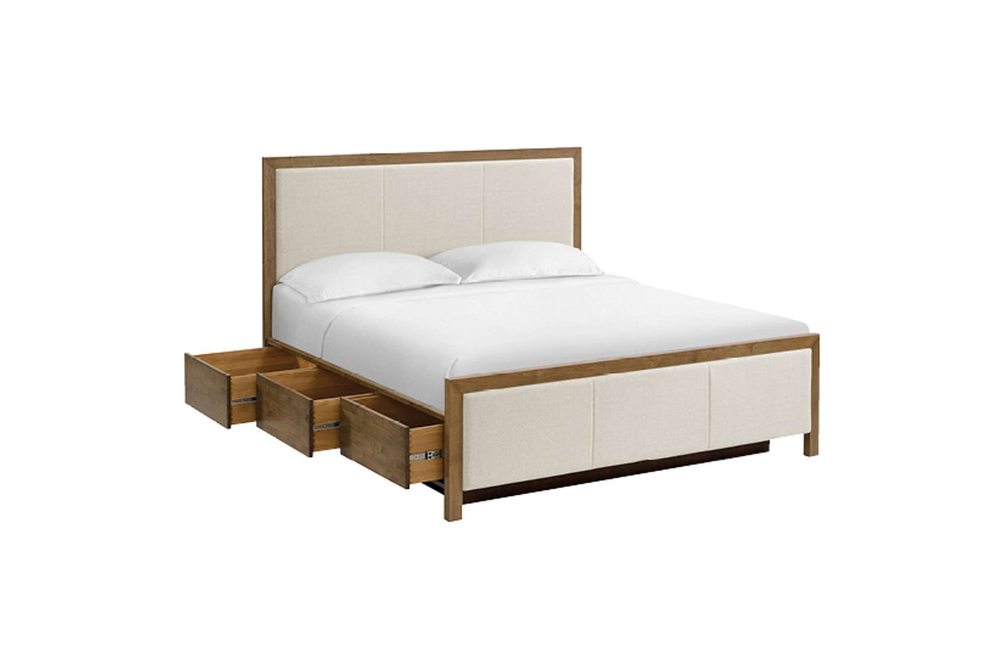Bailey Upholstered Panel Storage Bed - Whittier Wood