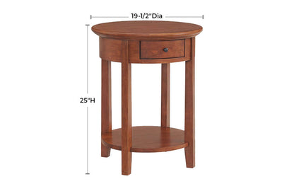 McKenzie Round Side Table - Whittier Wood