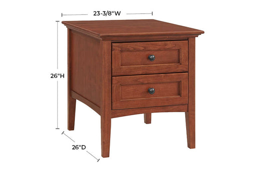 McKenzie End Table - Whittier Wood