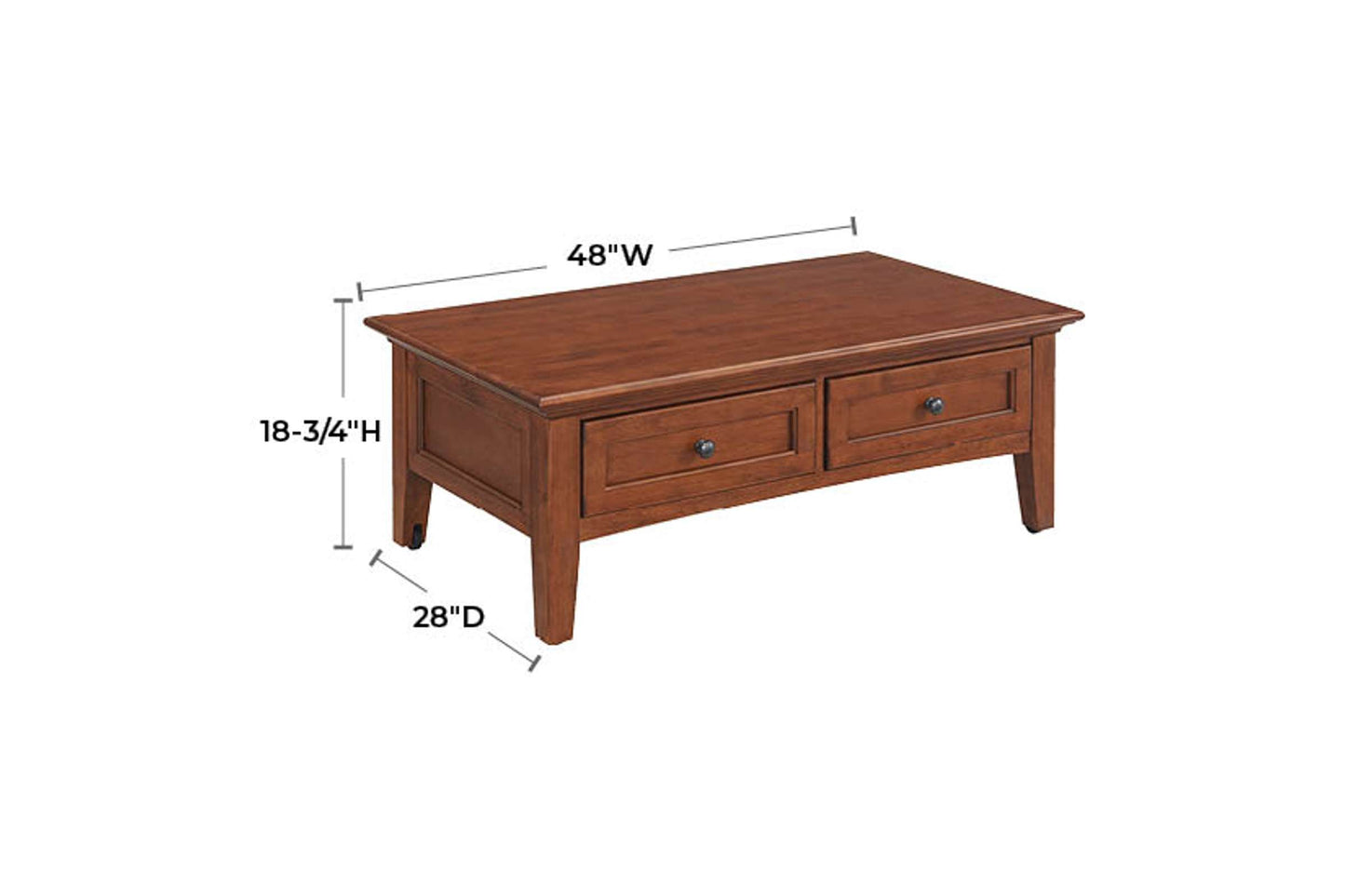 McKenzie Lift-Top Coffee Table - Whittier Wood