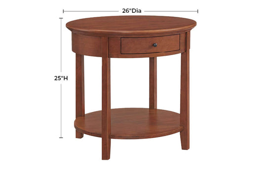 McKenzie Round End Table - Whittier Wood