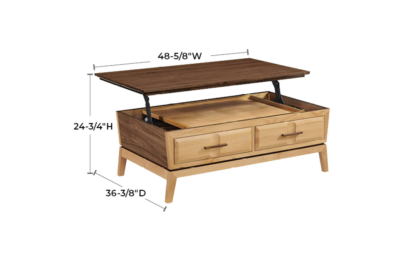 Addison Lift-Top Coffee Table - Whittier Wood