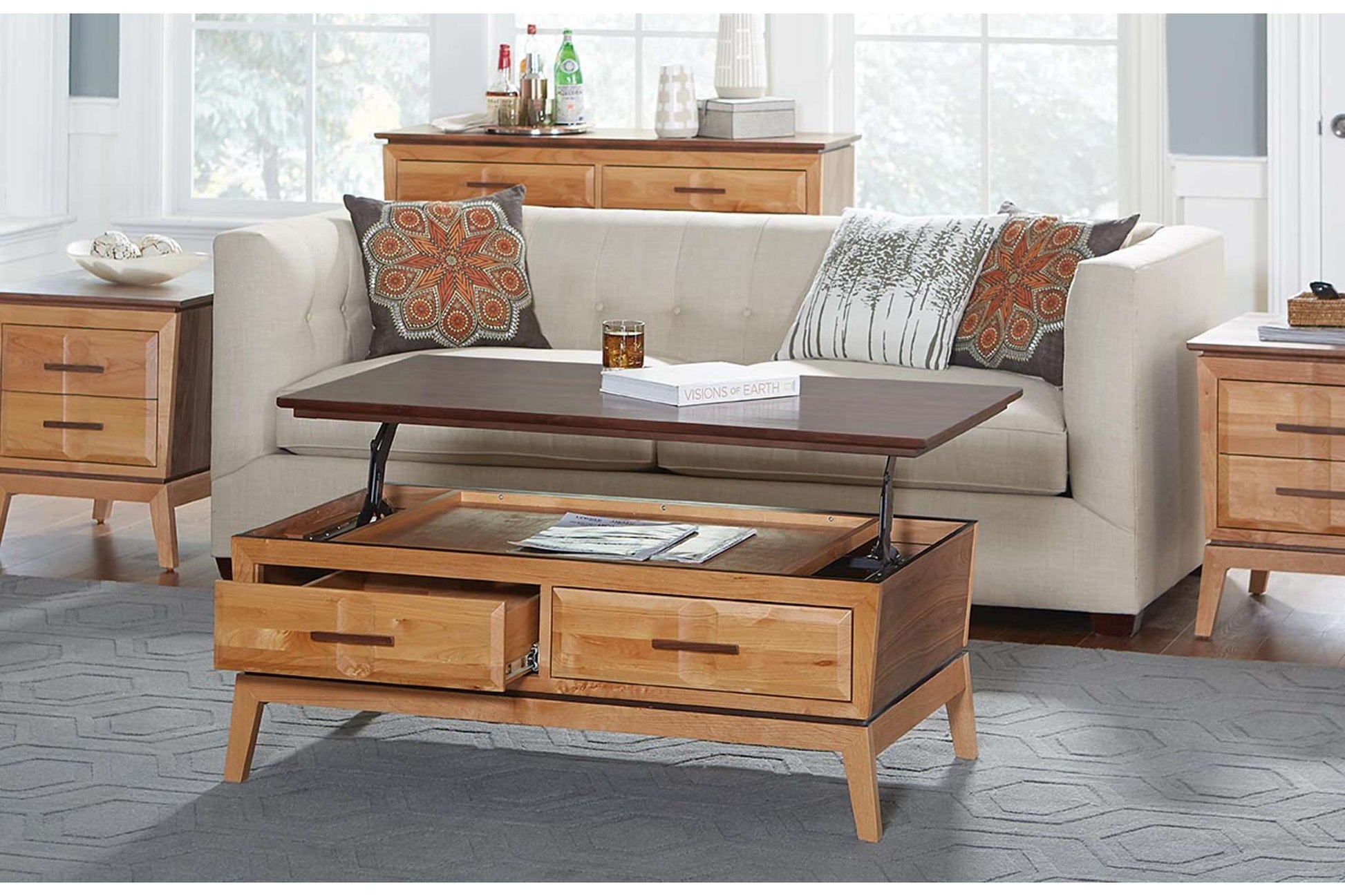 Addison Lift-Top Coffee Table - Whittier Wood