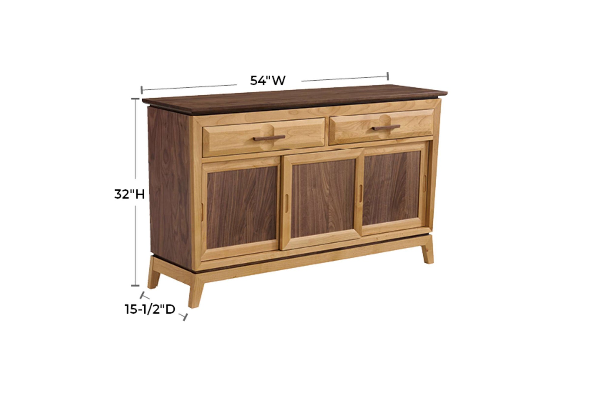 Addison 54" Storage Console - Whittier Wood