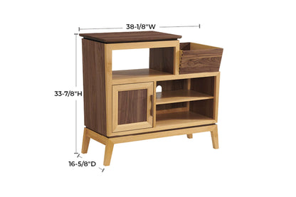 Addison 38" Vinyl Record Station - Whittier Wood
