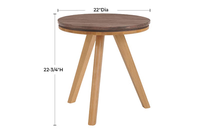Addi Round Side Table - Whittier Wood