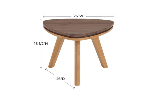 Addi Low Cocktail End Table - Whittier Wood
