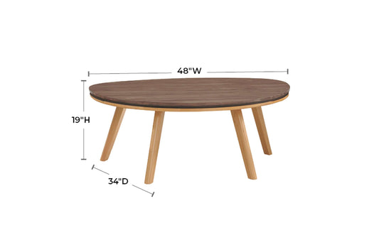 Addi Low Cocktail Table - Whittier Wood