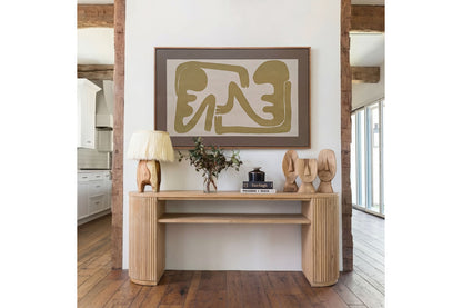 Jacobson - Modern Natural Acacia Console Table