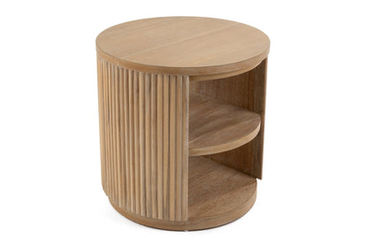 Jacobson - Modern Natural Acacia End Table