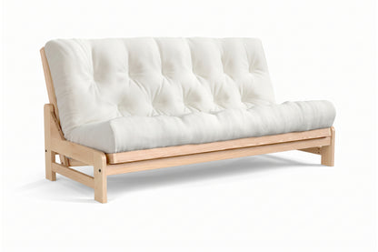 Armless Amish-Made American Oak Futon Sofa Bed