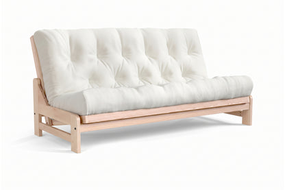Armless Amish-Made American Oak Futon Sofa Bed