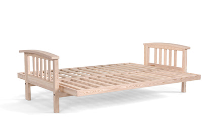 Bent Arm Mission Futon Sofa Bed Frame - Amish American Oak