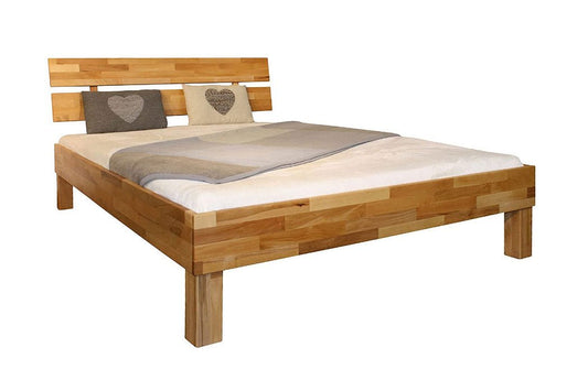 Anchorage Natural Oak Wood Platform Bed - Comfort Pure