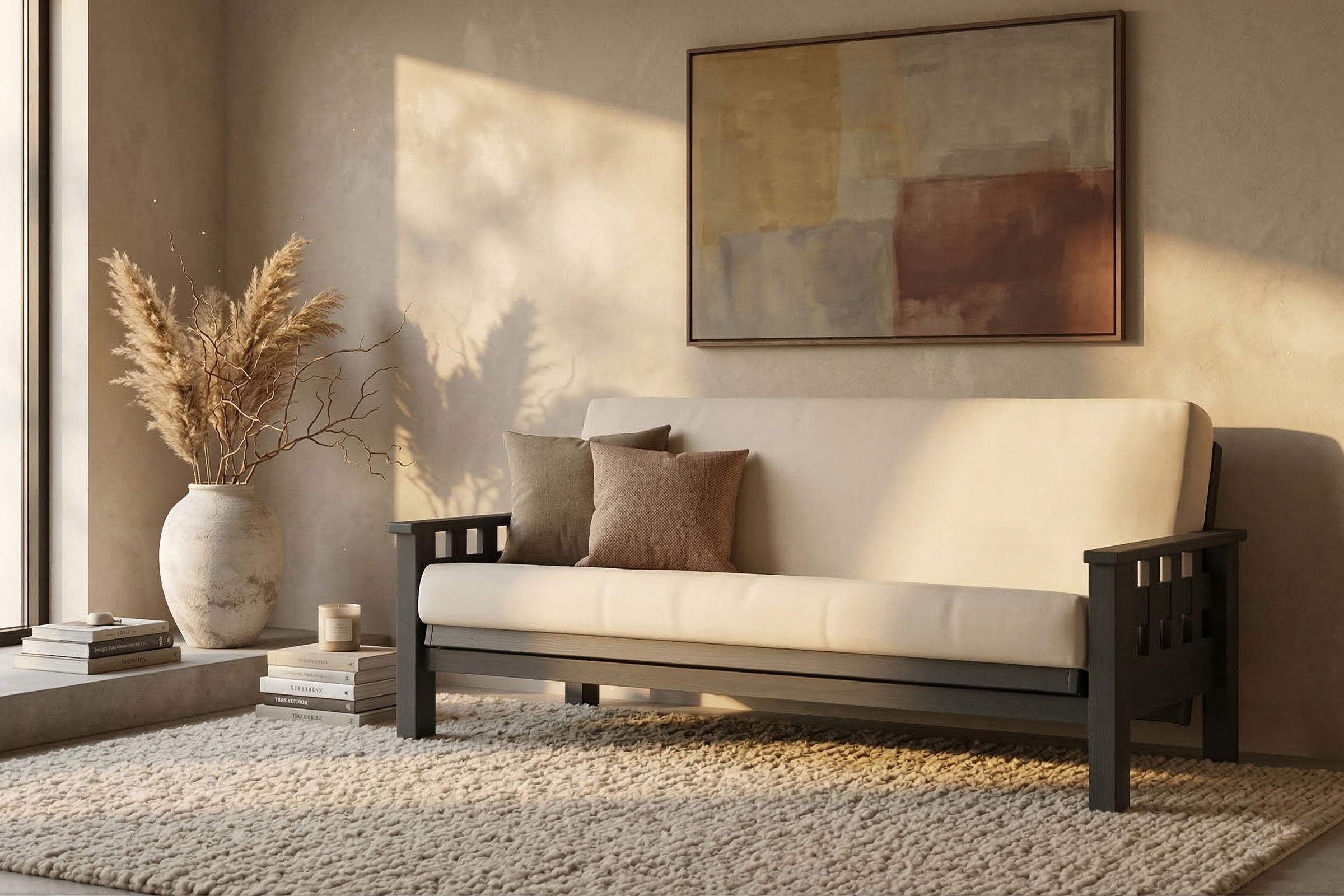 Aries Eco Futon Sofa Bed • Gray