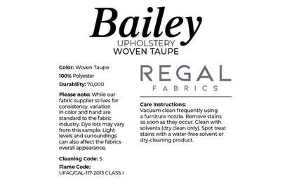 Bailey Upholstered Panel Bed - Whittier Wood