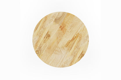 Gaia Round Coffee Table - Natural finish (14in Height)