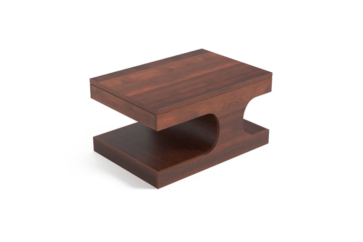 Serengeti Wave Coffee Table - Walnut finish (18in Height)