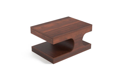 Serengeti Wave Coffee Table - Walnut finish (18in Height)