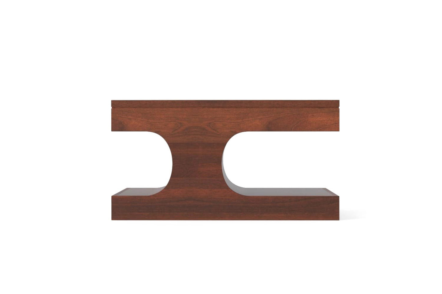 Serengeti Wave Coffee Table - Walnut finish (18in Height)