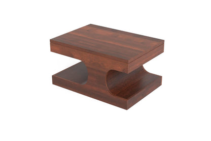 Serengeti Wave Coffee Table - Walnut finish (18in Height)