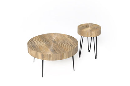 Aspen Round Nesting Coffee Table Set