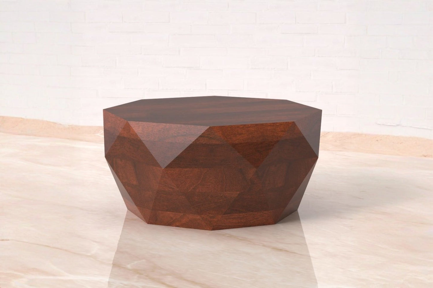 Octavian Coffee Table - Mango Walnut (15in Height)