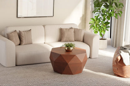 Octavian Coffee Table - Mango Walnut (18in Height)