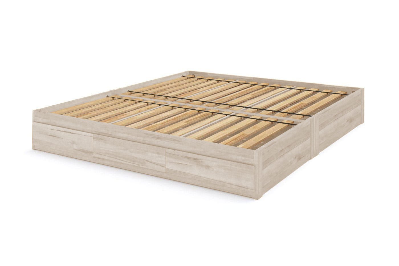 Captain's Bed Eco Solid Wood Full Size w/3 Drawers - Comfort Pure