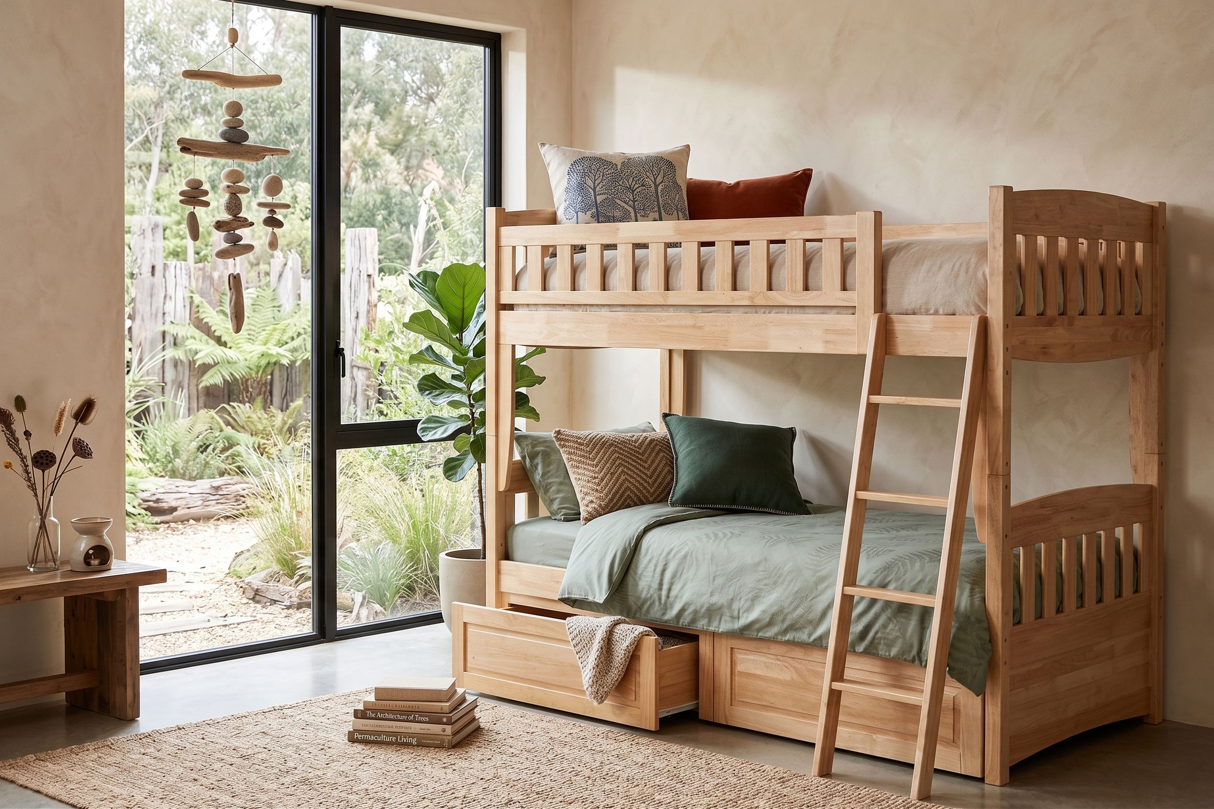 Cinnamon Bunk Bed • Twin Twin • Drawers