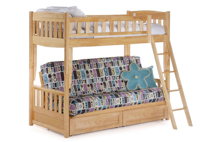 Cinnamon Futon Bunk Bed