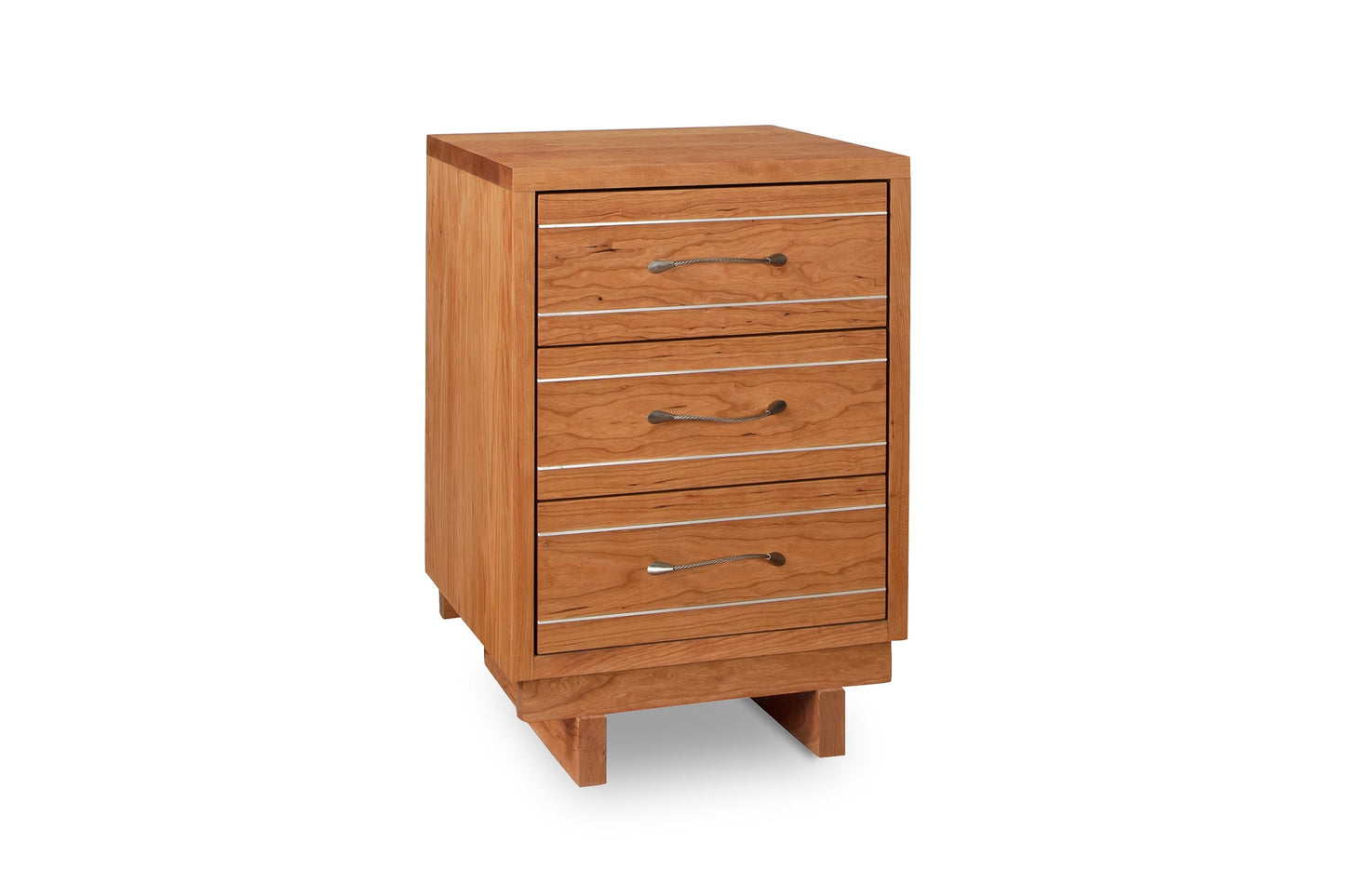 Contemporary Cable 3-Drawer Nightstand