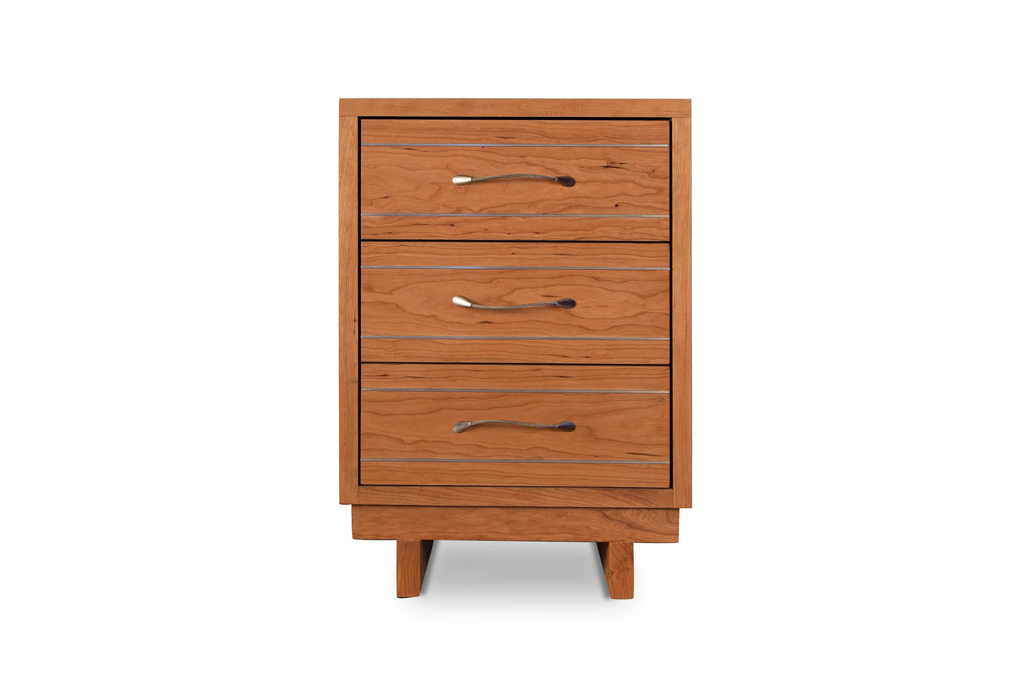 Contemporary Cable 3-Drawer Nightstand