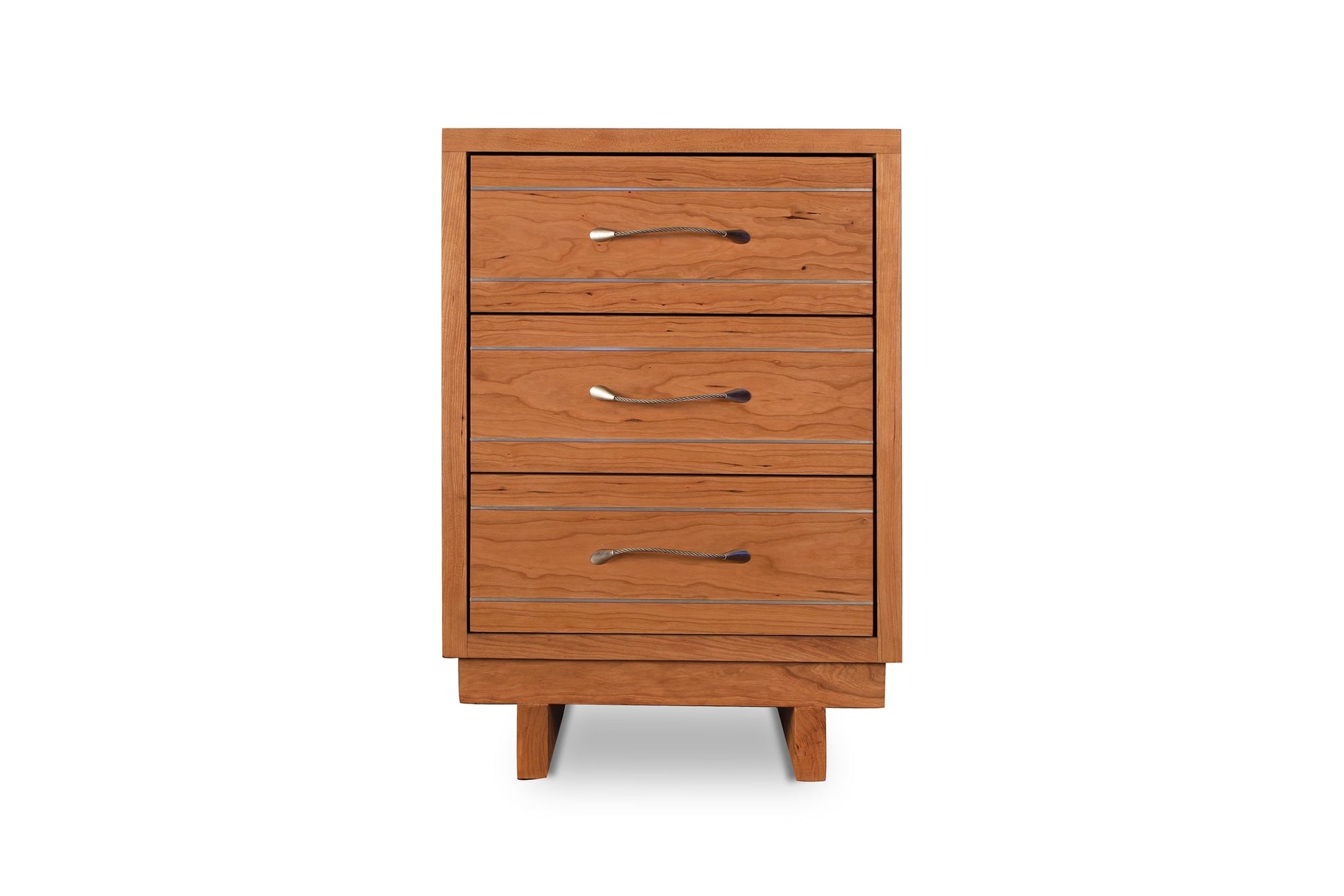 Contemporary Cable 3-Drawer Nightstand