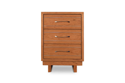Contemporary Cable 3-Drawer Nightstand
