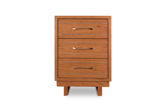 Contemporary Cable 3-Drawer Nightstand
