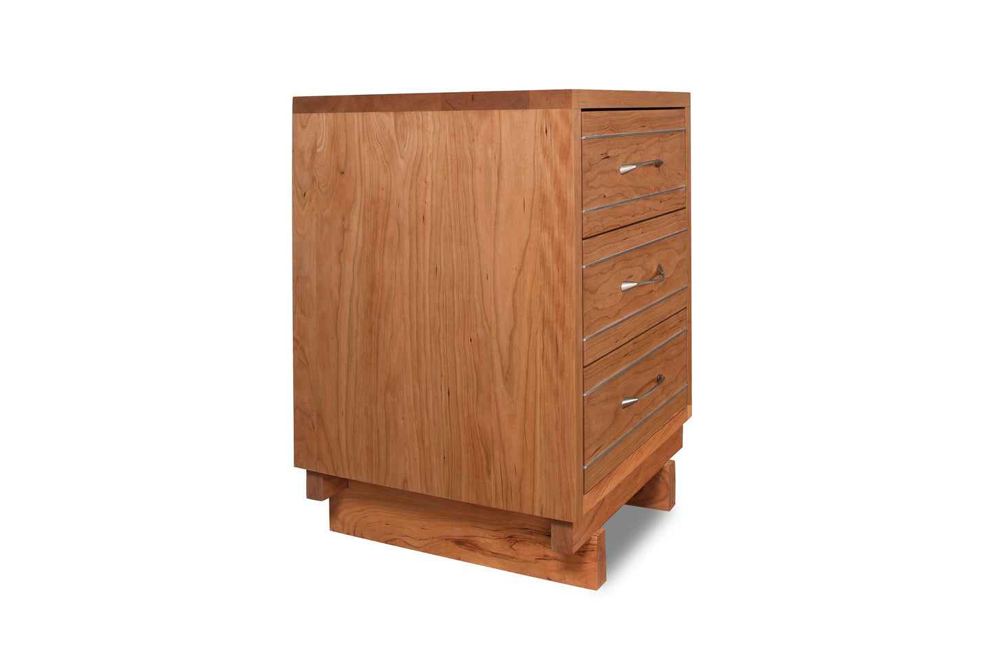 Contemporary Cable 3-Drawer Nightstand