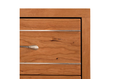 Contemporary Cable 3-Drawer Nightstand