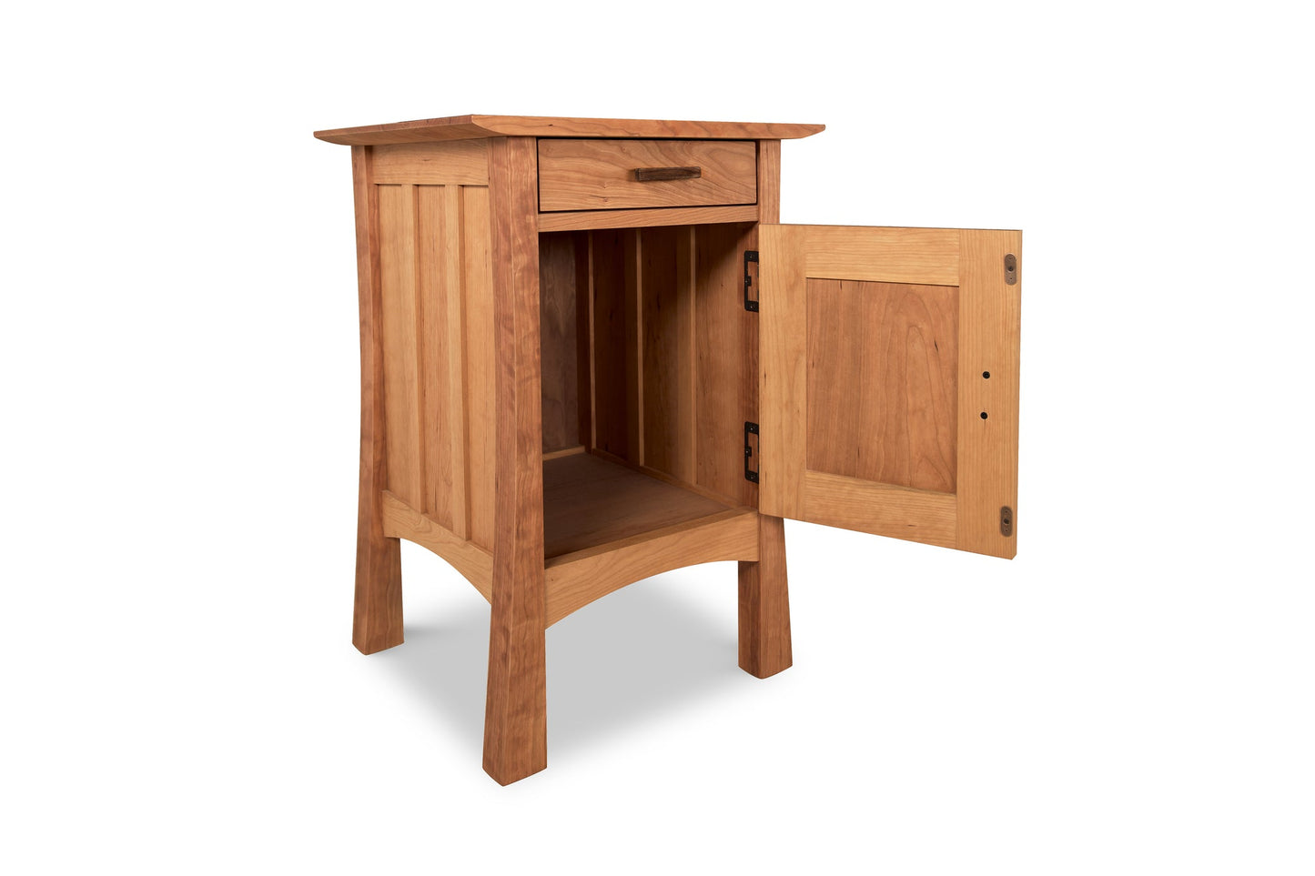 Contemporary Craftsman 1-Drawer Nightstand with Door