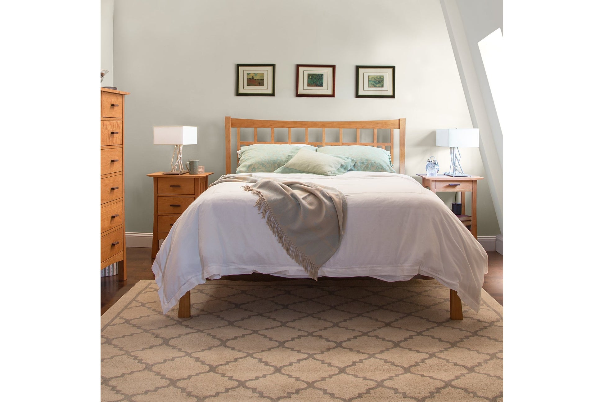 Contemporary Craftsman Low Footboard Bed