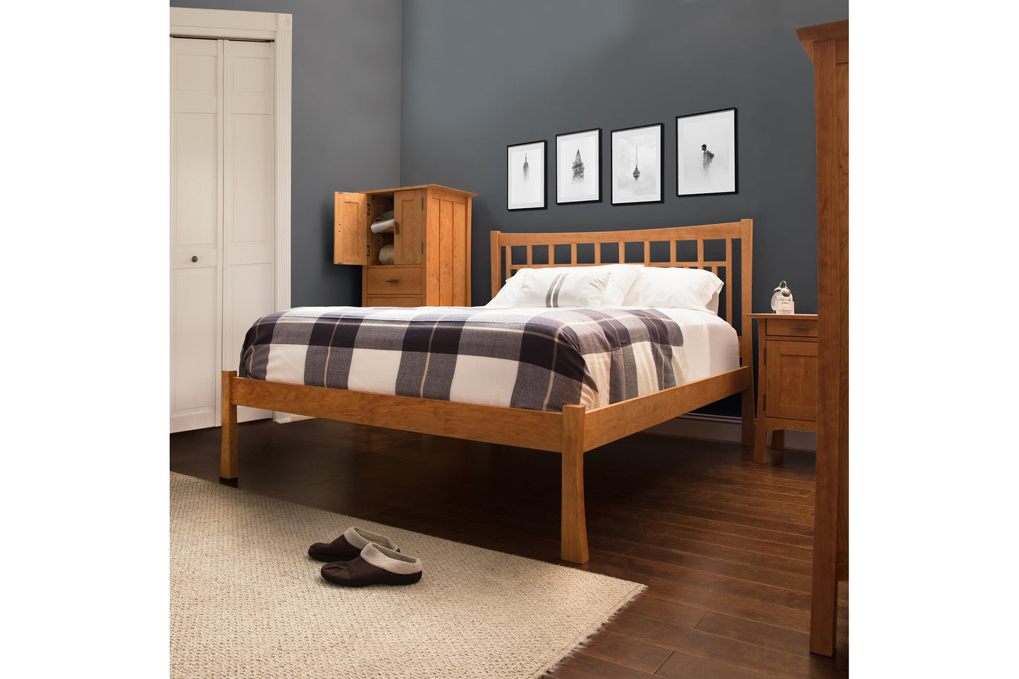 Contemporary Craftsman Low Footboard Bed