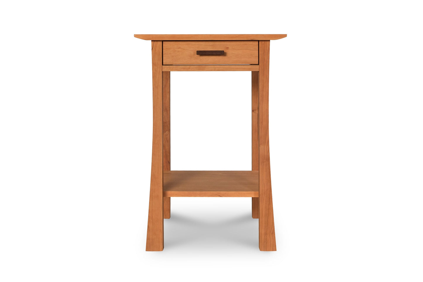 Contemporary Craftsman 1-Drawer Open Shelf Nightstand