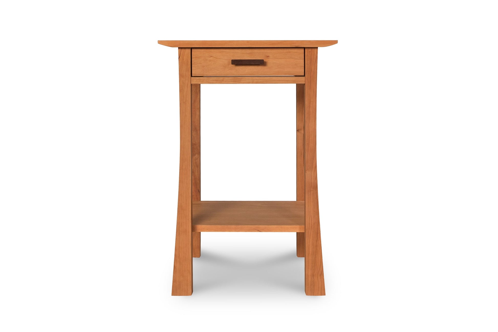 Contemporary Craftsman 1-Drawer Open Shelf Nightstand